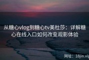 从糖心vlog到糖心tv美杜莎：详解糖心在线入口如何改变观影体验