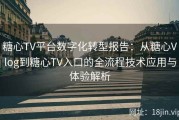 糖心TV平台数字化转型报告：从糖心Vlog到糖心TV入口的全流程技术应用与体验解析