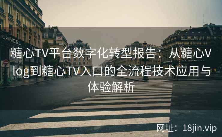 糖心TV平台数字化转型报告:从糖心Vlog到糖心TV入口的全流程技术应用与体验解析 糖心TV平台数字化转型报告:从糖心Vlog到糖心TV入口的全流程技术应用与体验解析